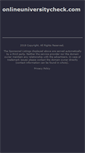Mobile Screenshot of onlineuniversitycheck.com